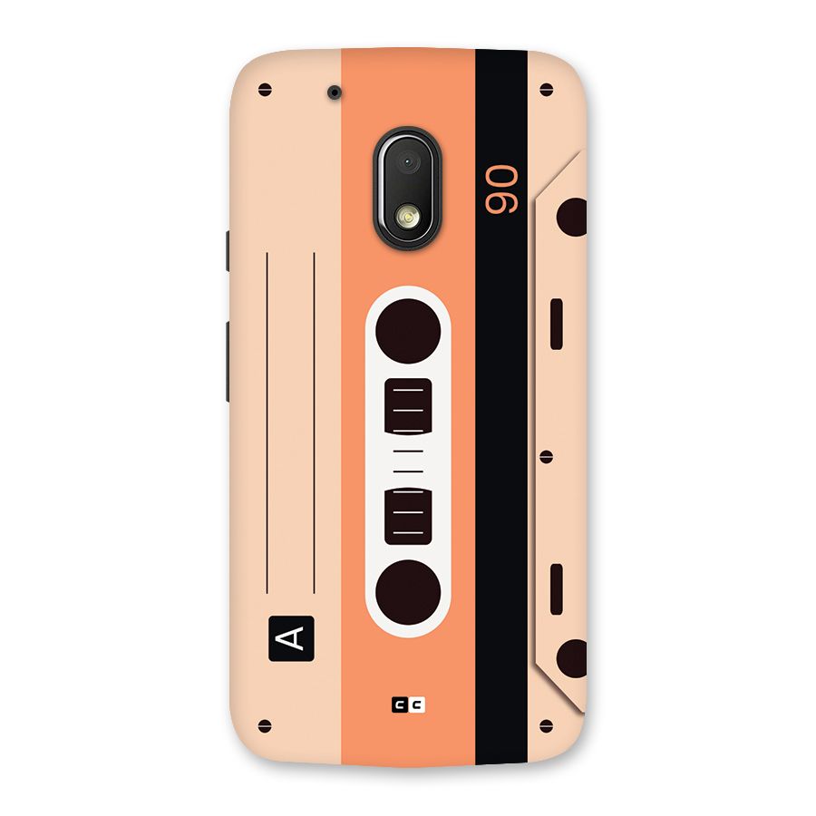 Retro Cassete Back Case for Moto G4 Play