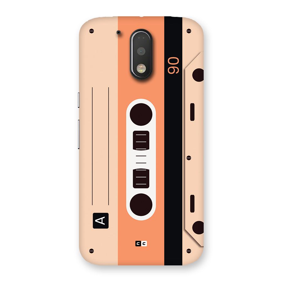 Retro Cassete Back Case for Moto G4 Plus