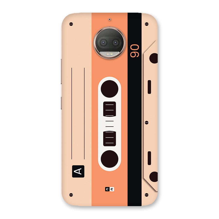 Retro Cassete Back Case for Moto G5s Plus
