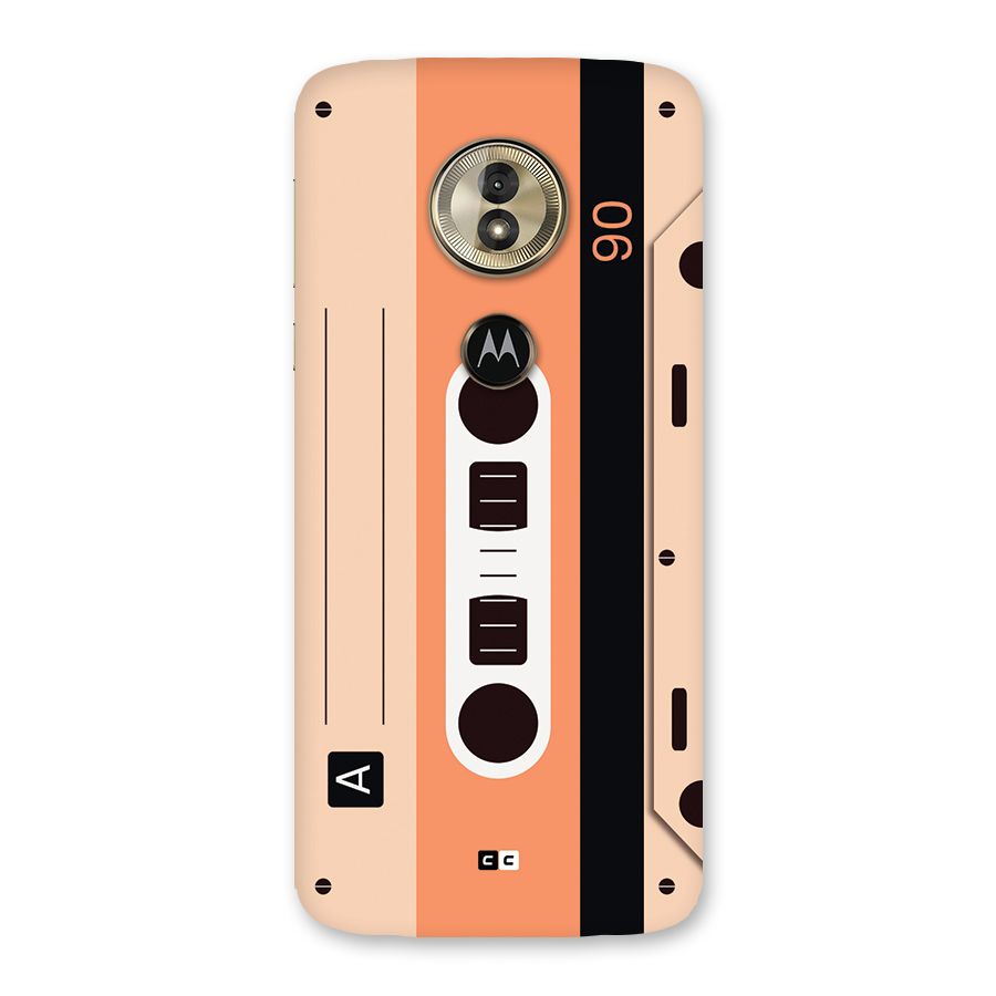Retro Cassete Back Case for Moto G6 Play