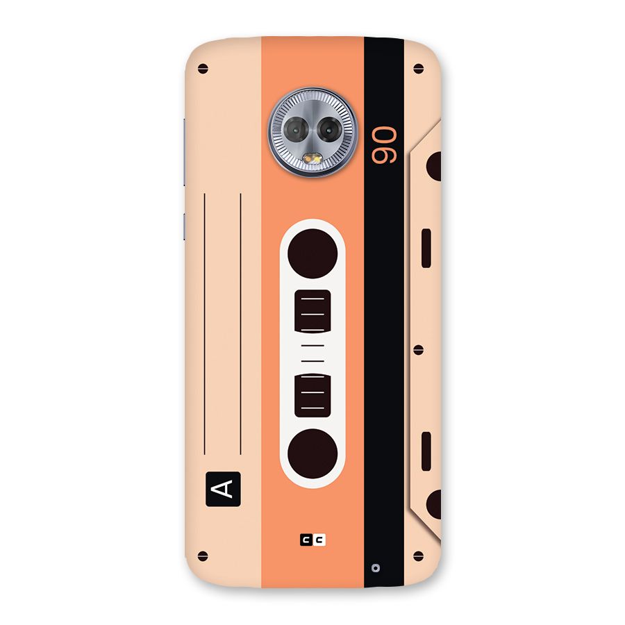 Retro Cassete Back Case for Moto G6 Plus