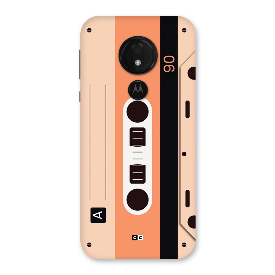 Retro Cassete Back Case for Moto G7 Power