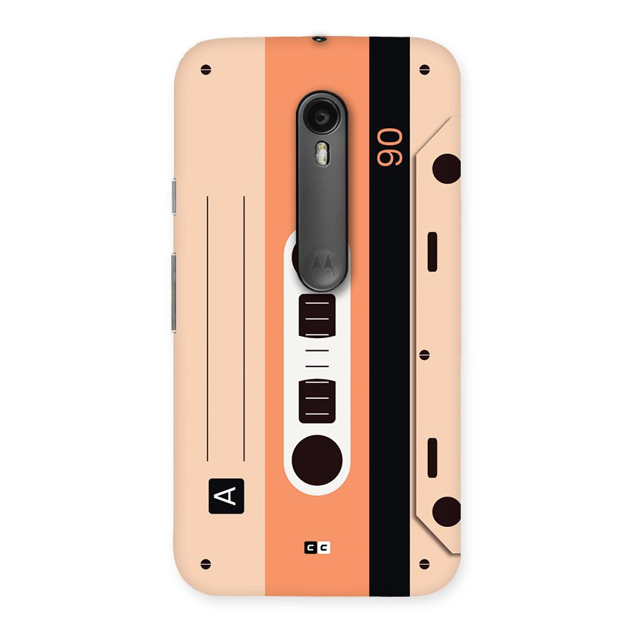 Retro Cassete Back Case for Moto G Turbo