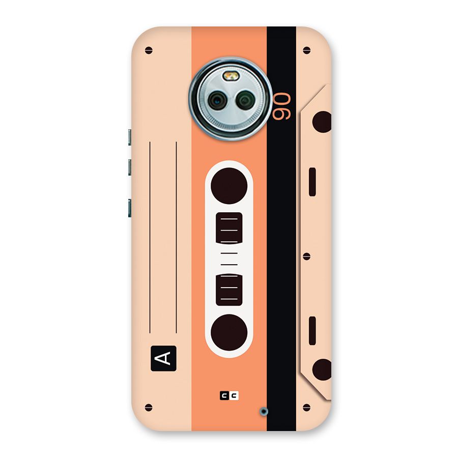 Retro Cassete Back Case for Moto X4