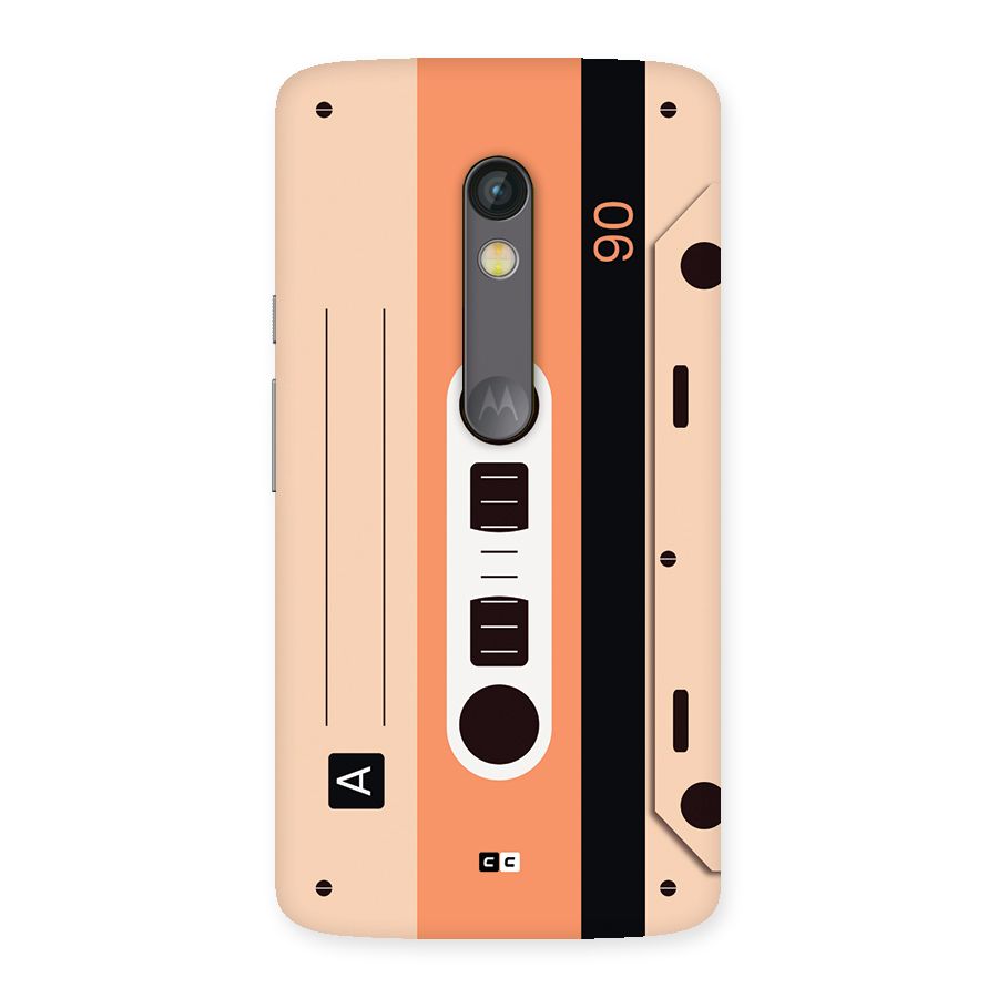 Retro Cassete Back Case for Moto X Play