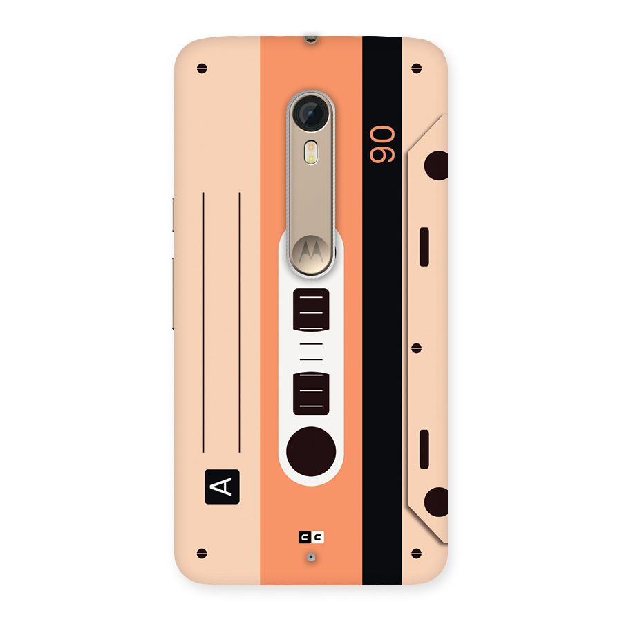 Retro Cassete Back Case for Moto X Style