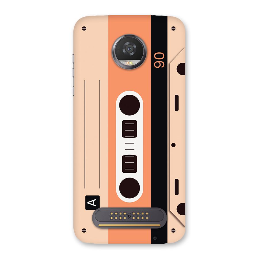 Retro Cassete Back Case for Moto Z2 Play