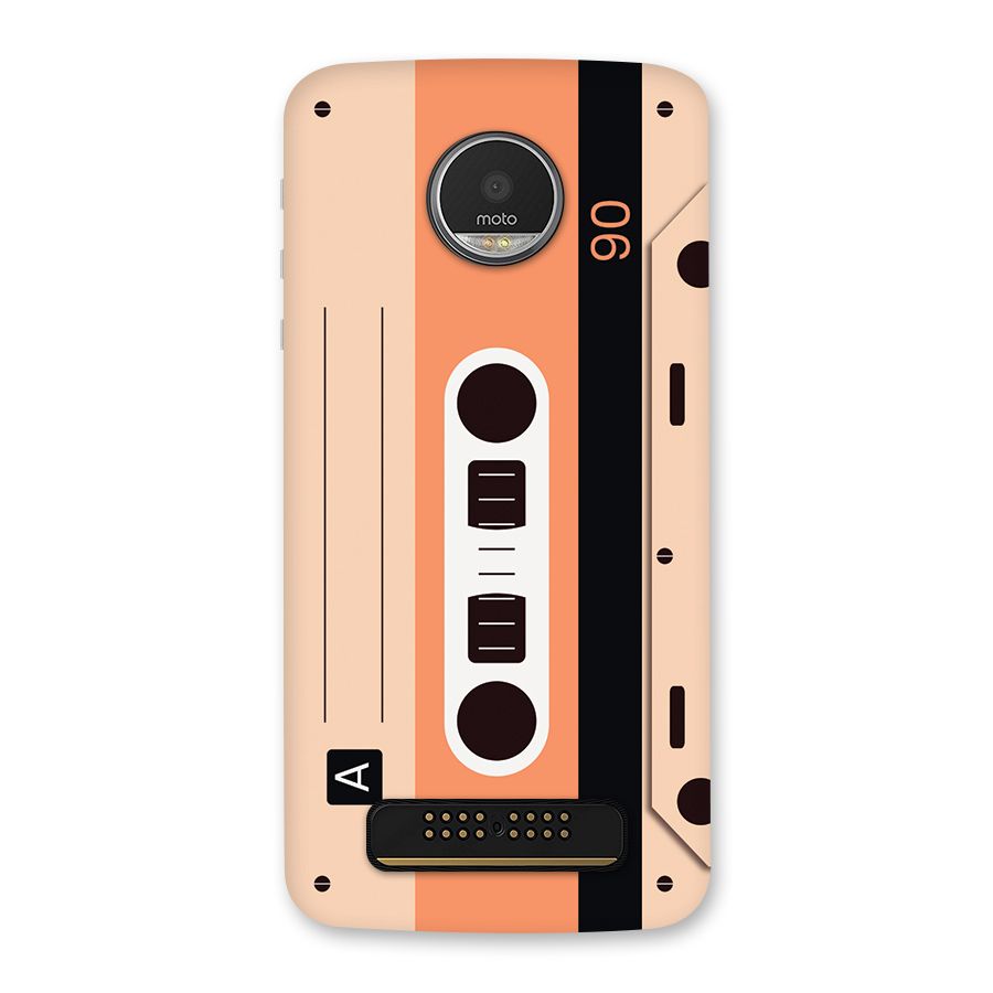 Retro Cassete Back Case for Moto Z Play