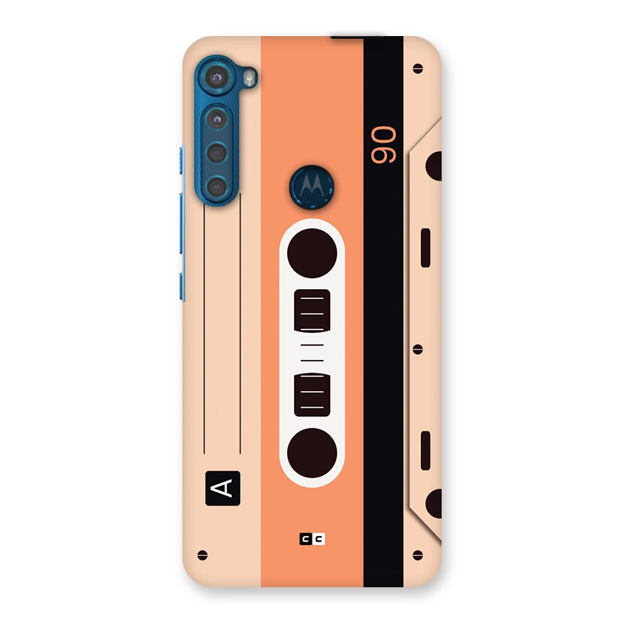 Retro Cassete Back Case for Motorola One Fusion Plus