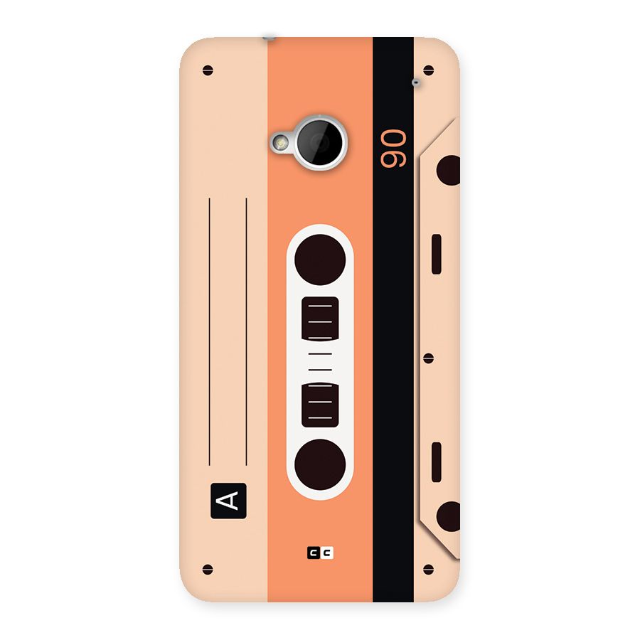 Retro Cassete Back Case for One M7 (Single Sim)