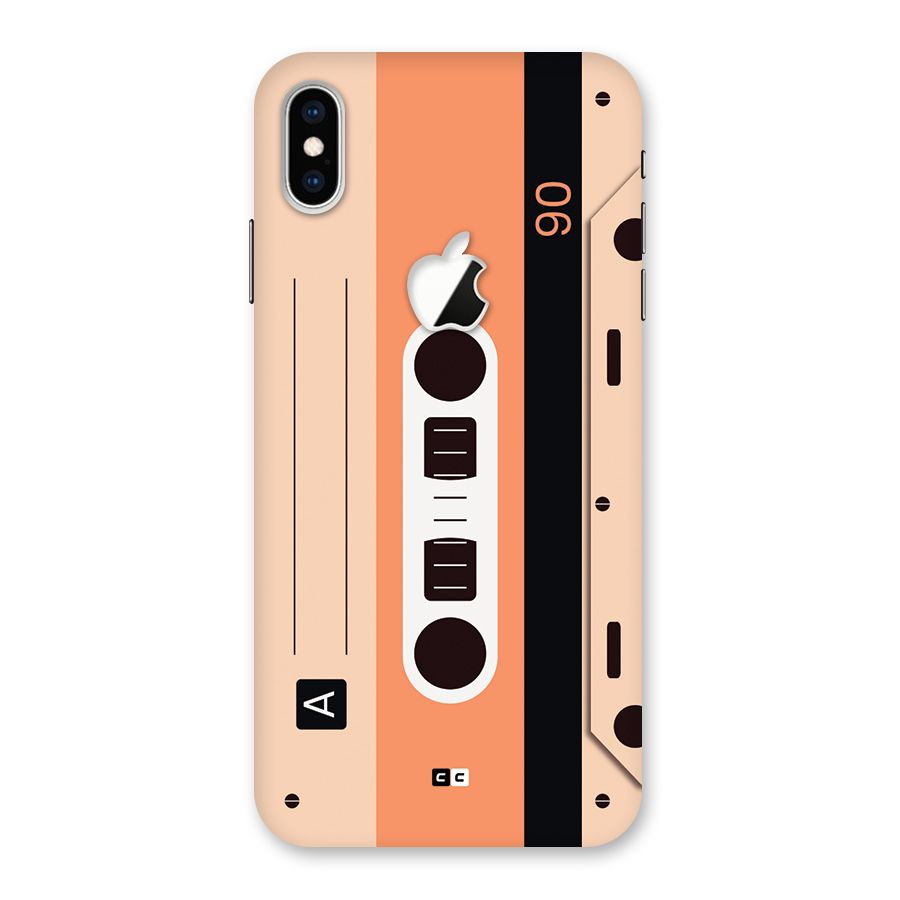 Retro Cassete Back Case for iPhone XS Max Apple Cut