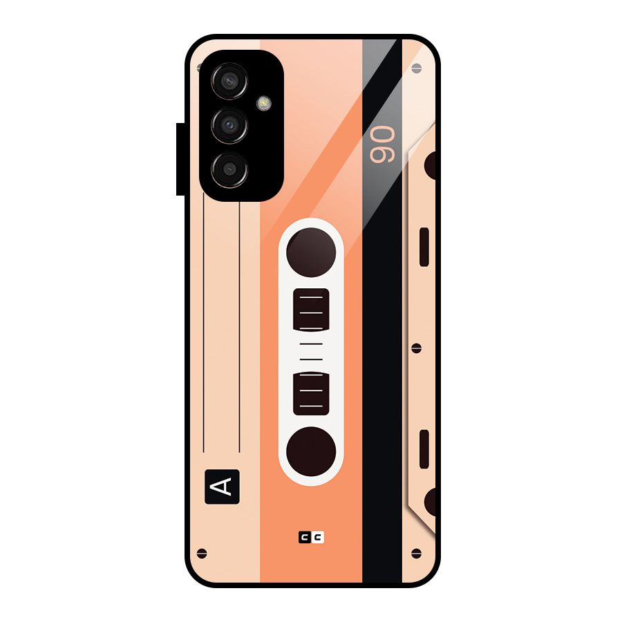 Retro Cassete Glass Back Case for Galaxy F13