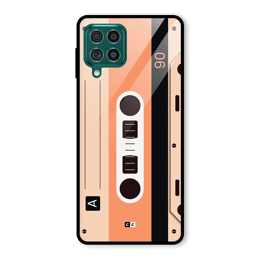 Retro Cassete Glass Back Case for Galaxy F62
