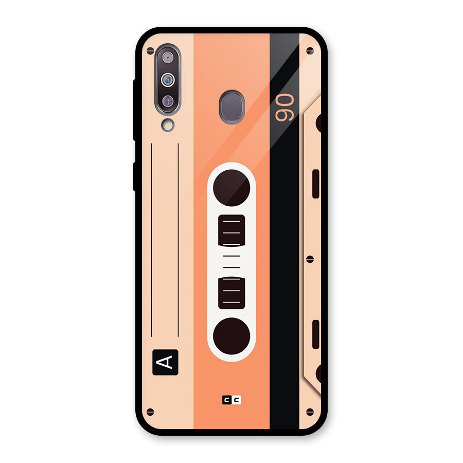 Retro Cassete Glass Back Case for Galaxy M30