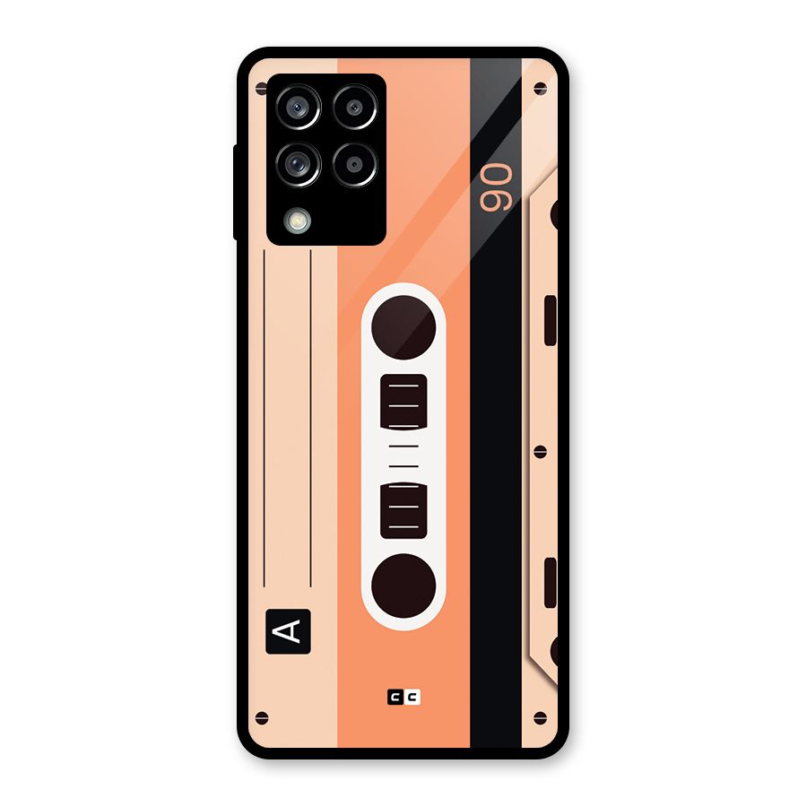 Retro Cassete Glass Back Case for Galaxy M53 5G