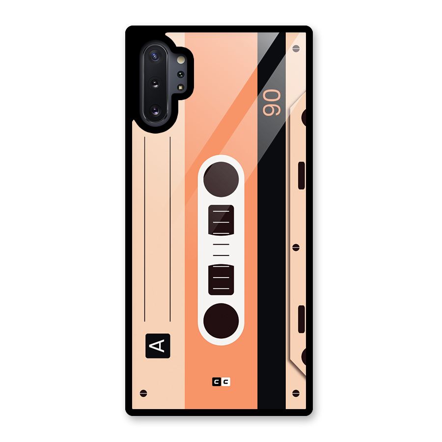 Retro Cassete Glass Back Case for Galaxy Note 10 Plus