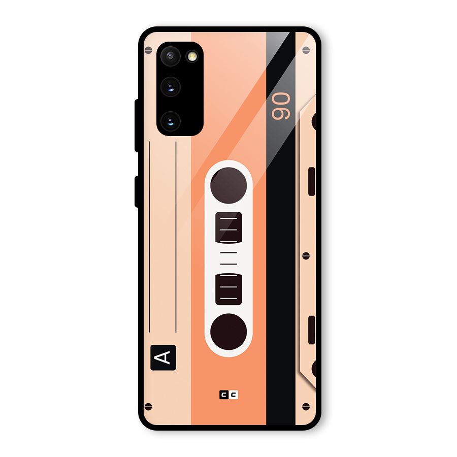 Retro Cassete Glass Back Case for Galaxy S20 FE 5G