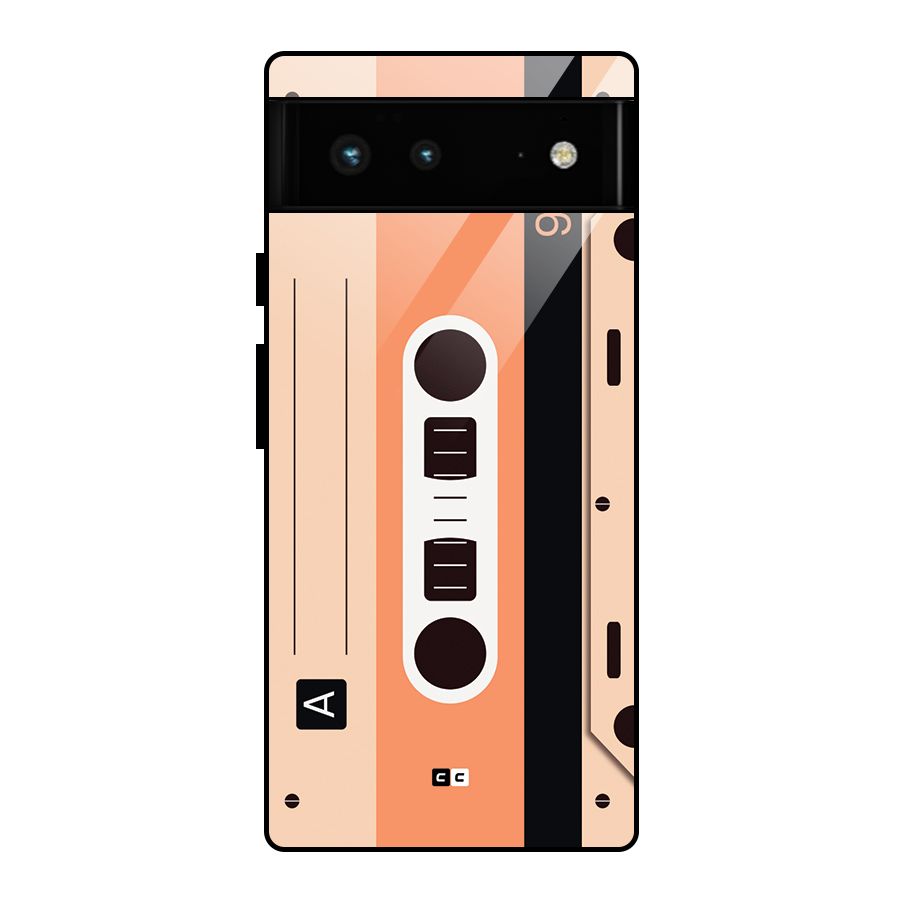 Retro Cassete Glass Back Case for Google Pixel 6