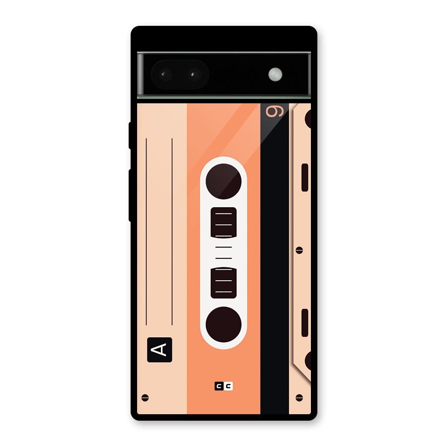 Retro Cassete Glass Back Case for Google Pixel 6a