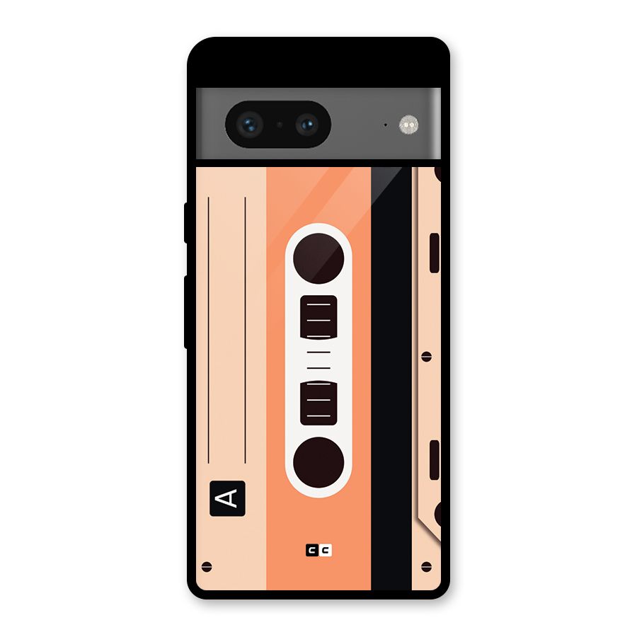 Retro Cassete Glass Back Case for Google Pixel 7