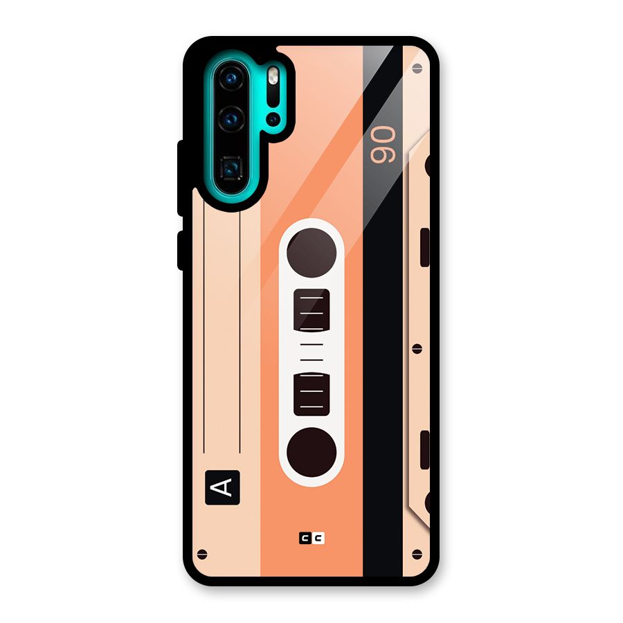 Retro Cassete Glass Back Case for Huawei P30 Pro