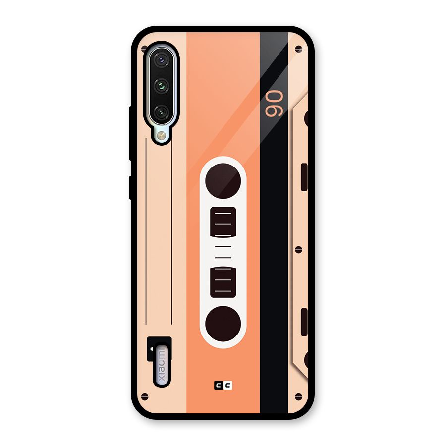 Retro Cassete Glass Back Case for Mi A3