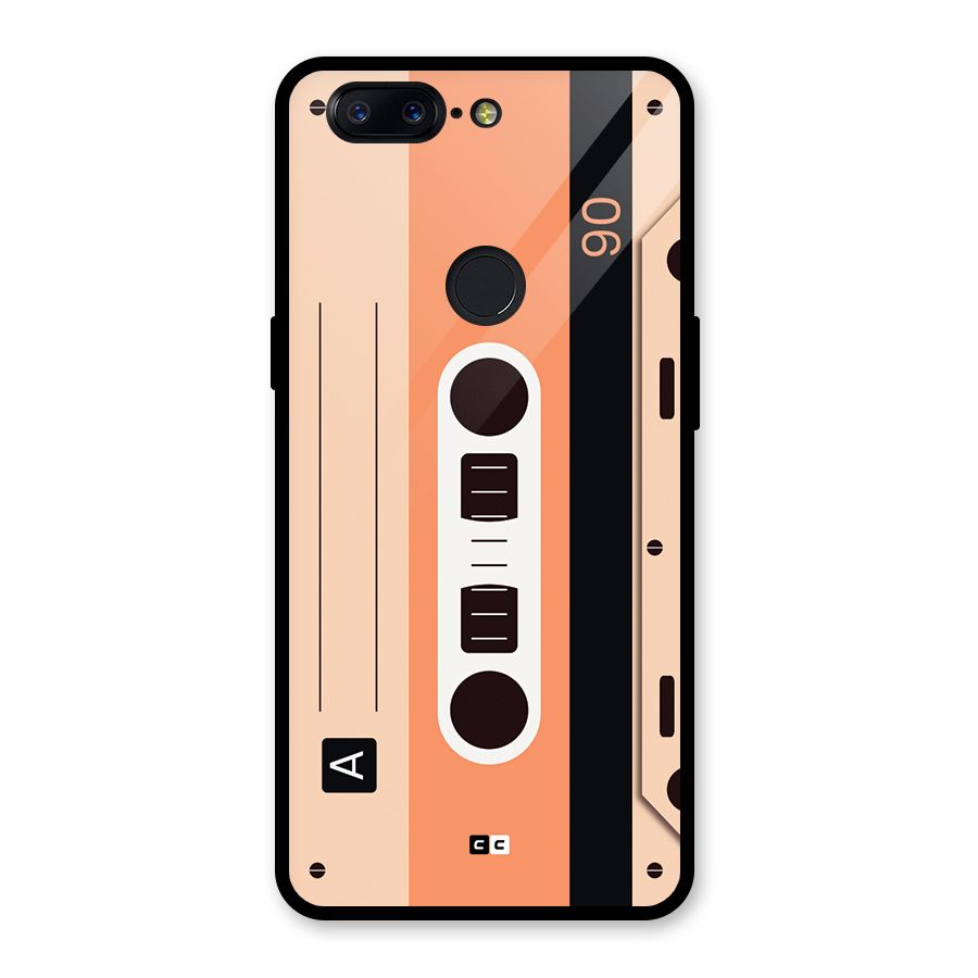 Retro Cassete Glass Back Case for OnePlus 5T