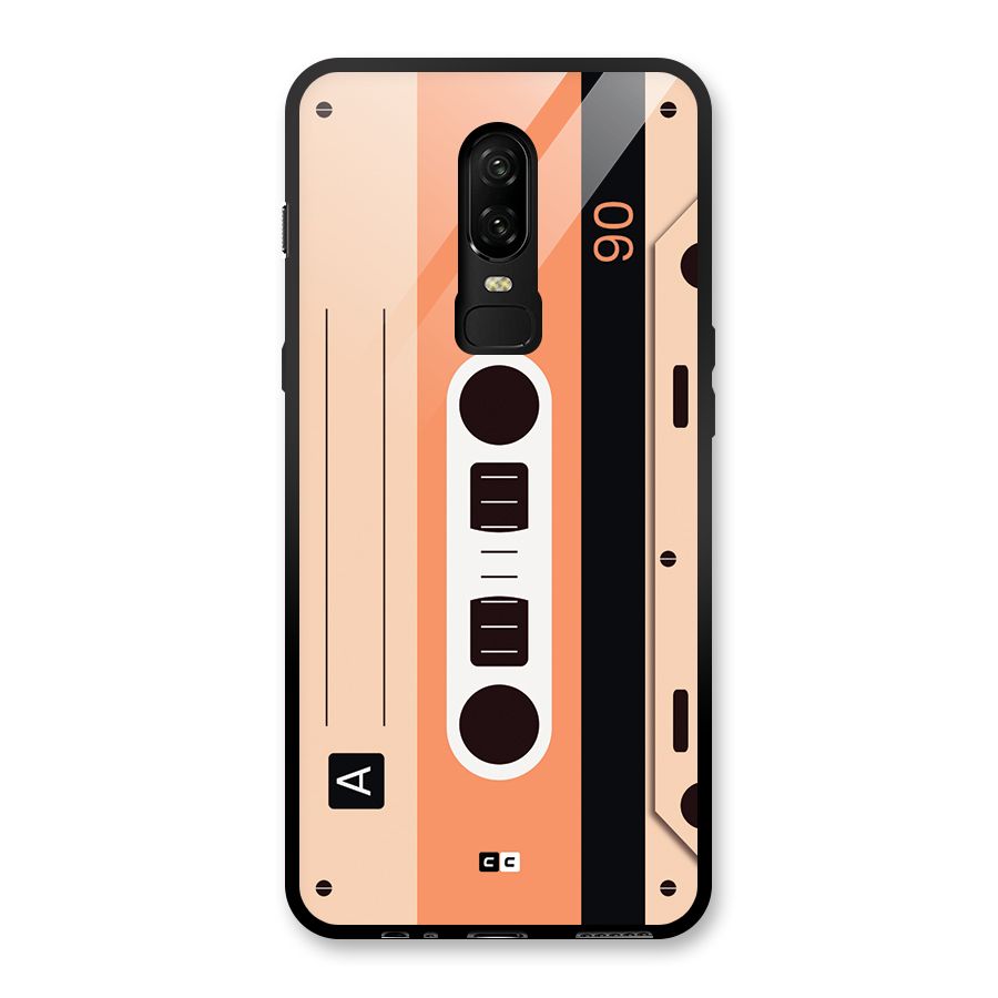 Retro Cassete Glass Back Case for OnePlus 6