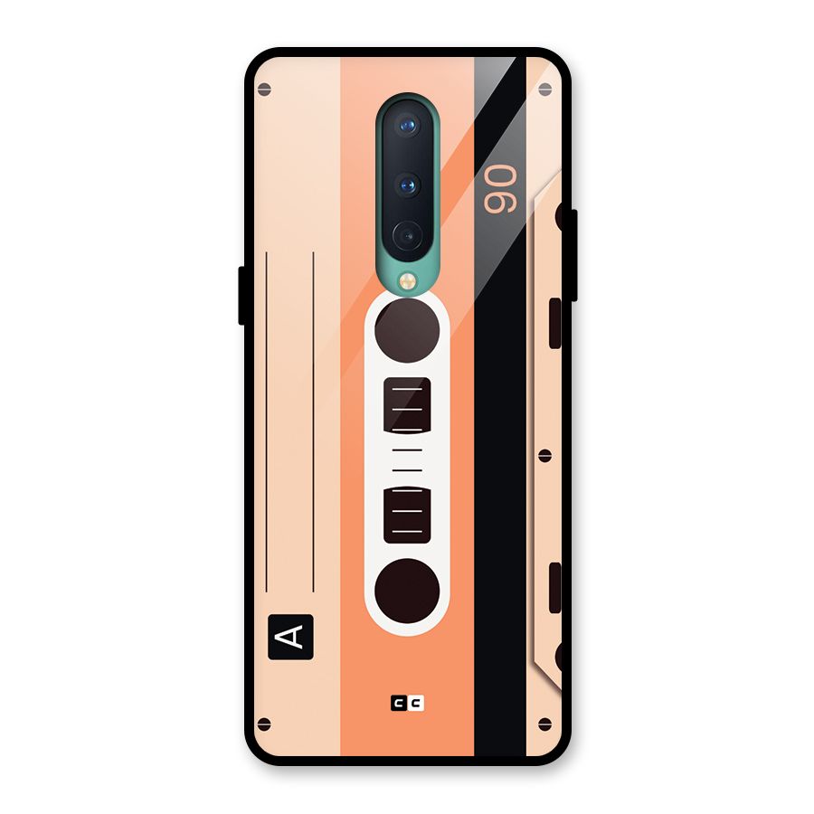 Retro Cassete Glass Back Case for OnePlus 8