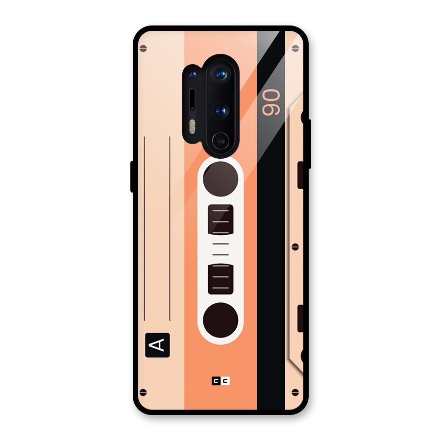 Retro Cassete Glass Back Case for OnePlus 8 Pro