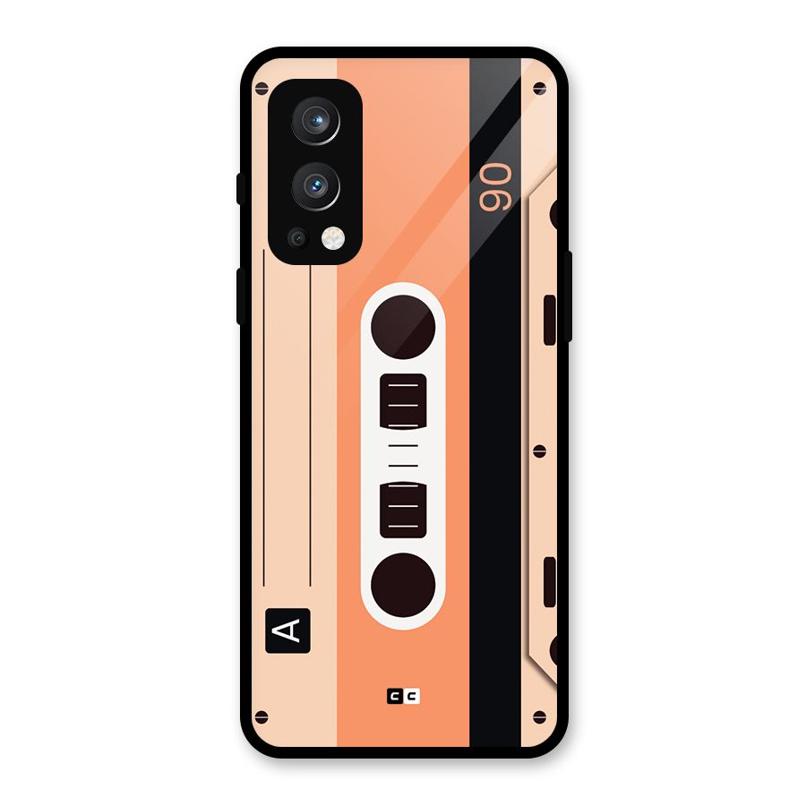 Retro Cassete Glass Back Case for OnePlus Nord 2 5G