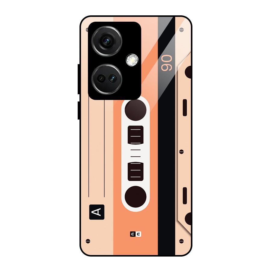 Retro Cassete Glass Back Case for OnePlus Nord CE 3 5G