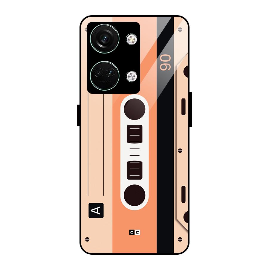 Retro Cassete Glass Back Case for Oneplus Nord 3