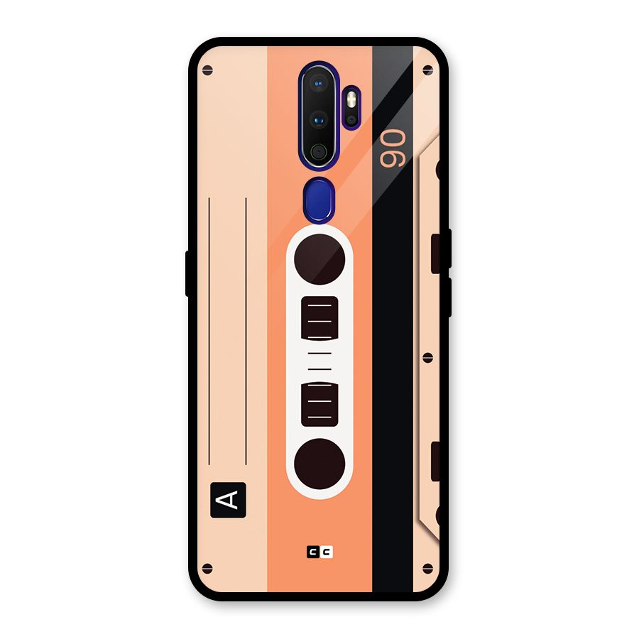 Retro Cassete Glass Back Case for Oppo A9 (2020)