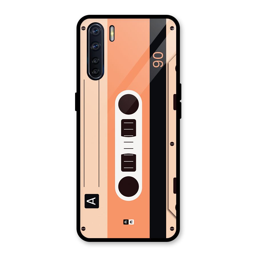 Retro Cassete Glass Back Case for Oppo F15
