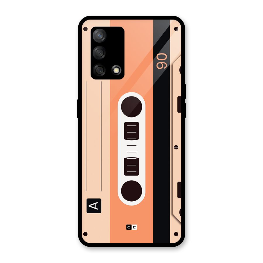 Retro Cassete Glass Back Case for Oppo F19