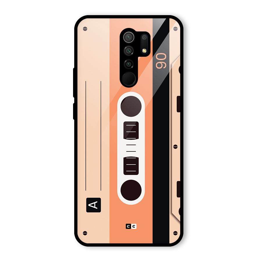 Retro Cassete Glass Back Case for Poco M2