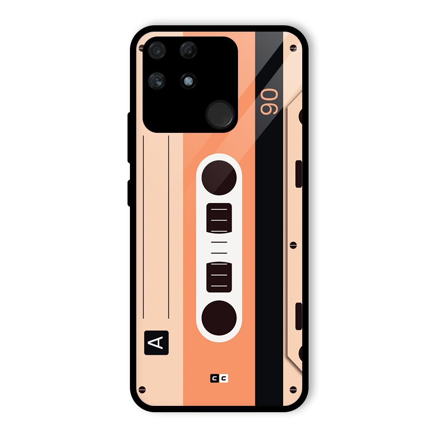 Retro Cassete Glass Back Case for Realme Narzo 50A