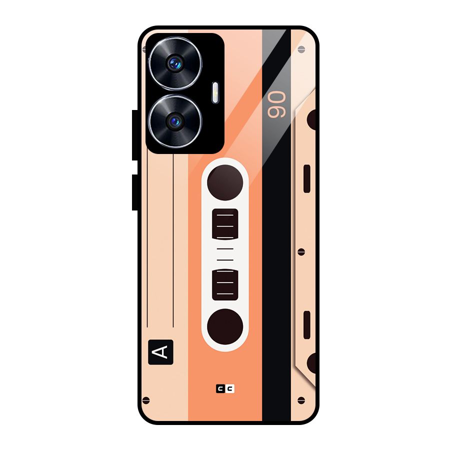 Retro Cassete Glass Back Case for Realme Narzo N55