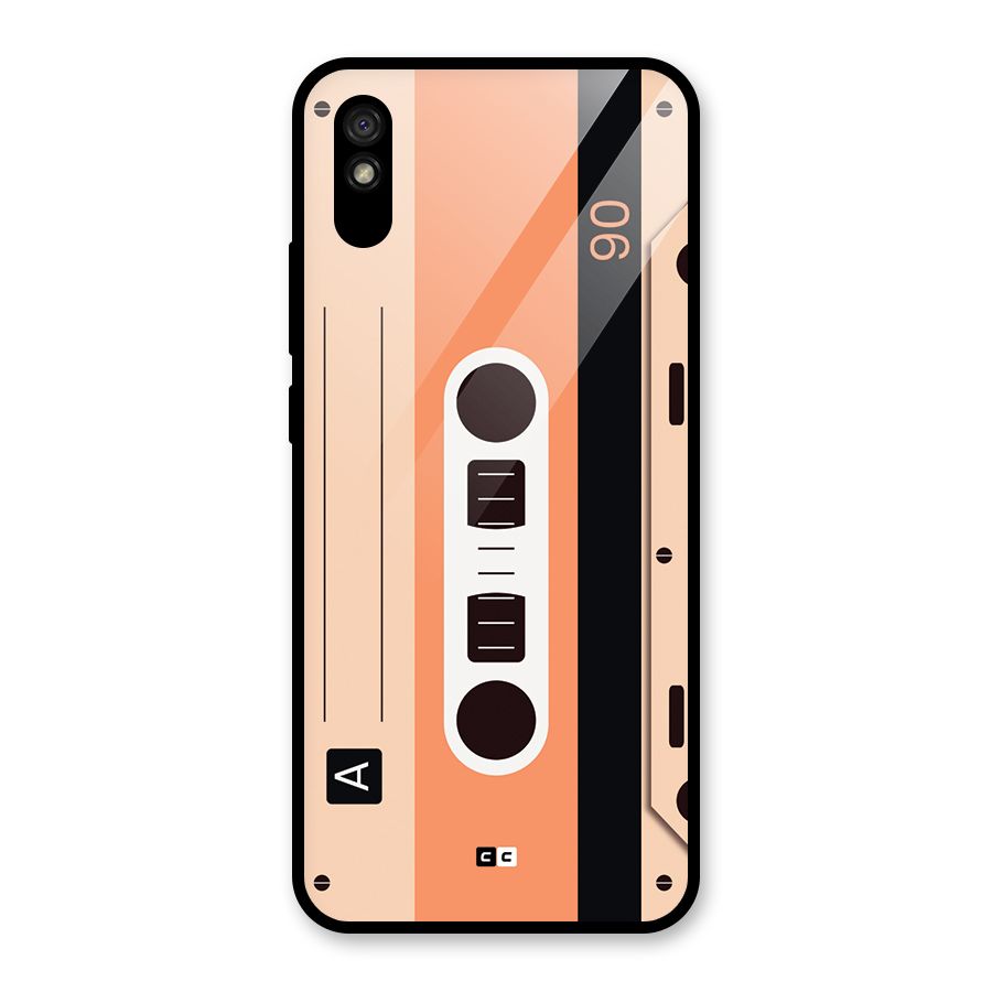 Retro Cassete Glass Back Case for Redmi 9i
