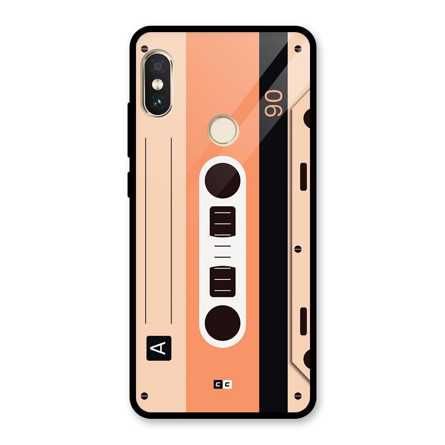 Retro Cassete Glass Back Case for Redmi Note 5 Pro