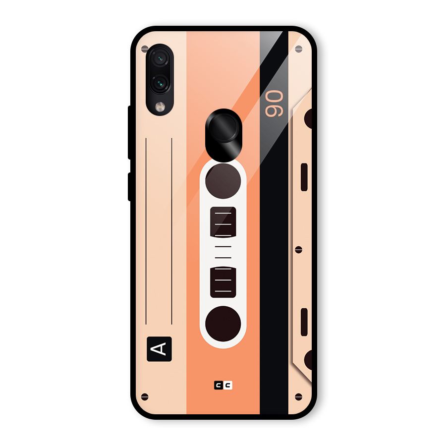 Retro Cassete Glass Back Case for Redmi Note 7 Pro