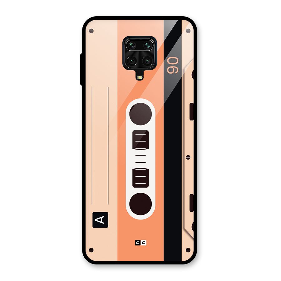 Retro Cassete Glass Back Case for Redmi Note 9 Pro