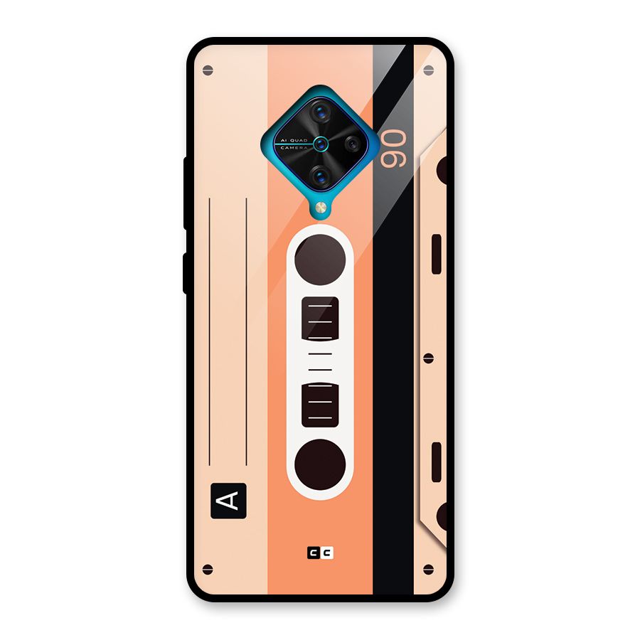 Retro Cassete Glass Back Case for Vivo S1 Pro