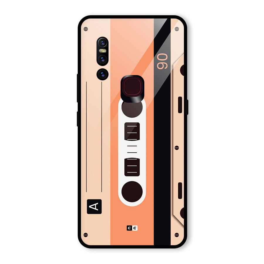 Retro Cassete Glass Back Case for Vivo V15
