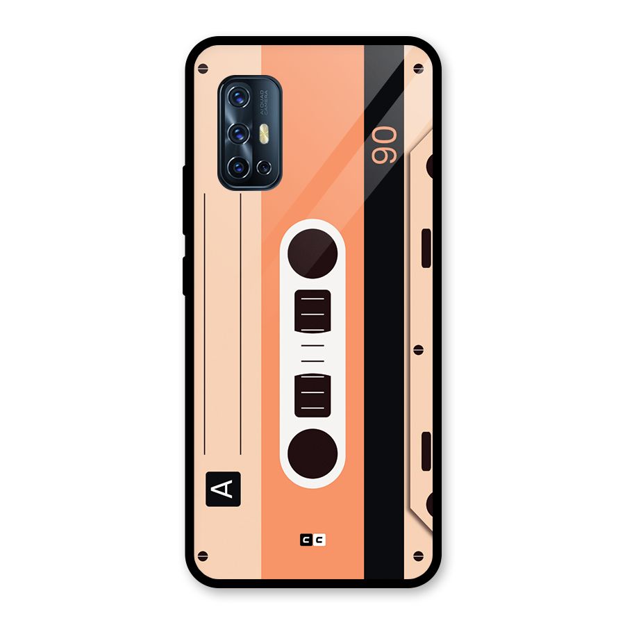 Retro Cassete Glass Back Case for Vivo V17