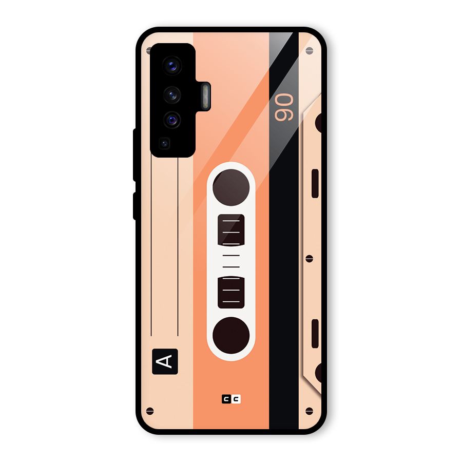 Retro Cassete Glass Back Case for Vivo X50