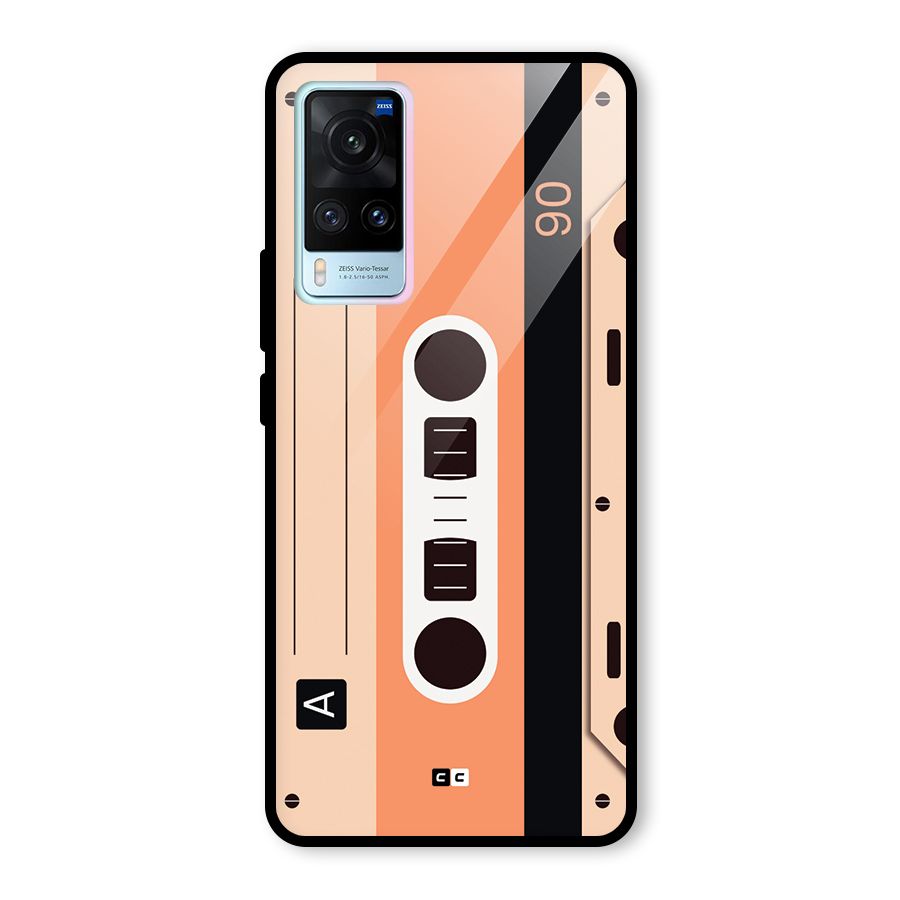 Retro Cassete Glass Back Case for Vivo X60