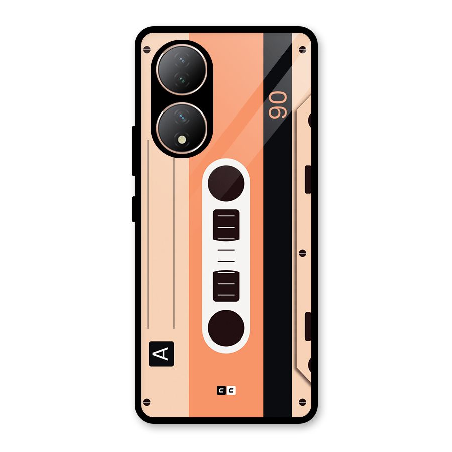 Retro Cassete Glass Back Case for Vivo Y100