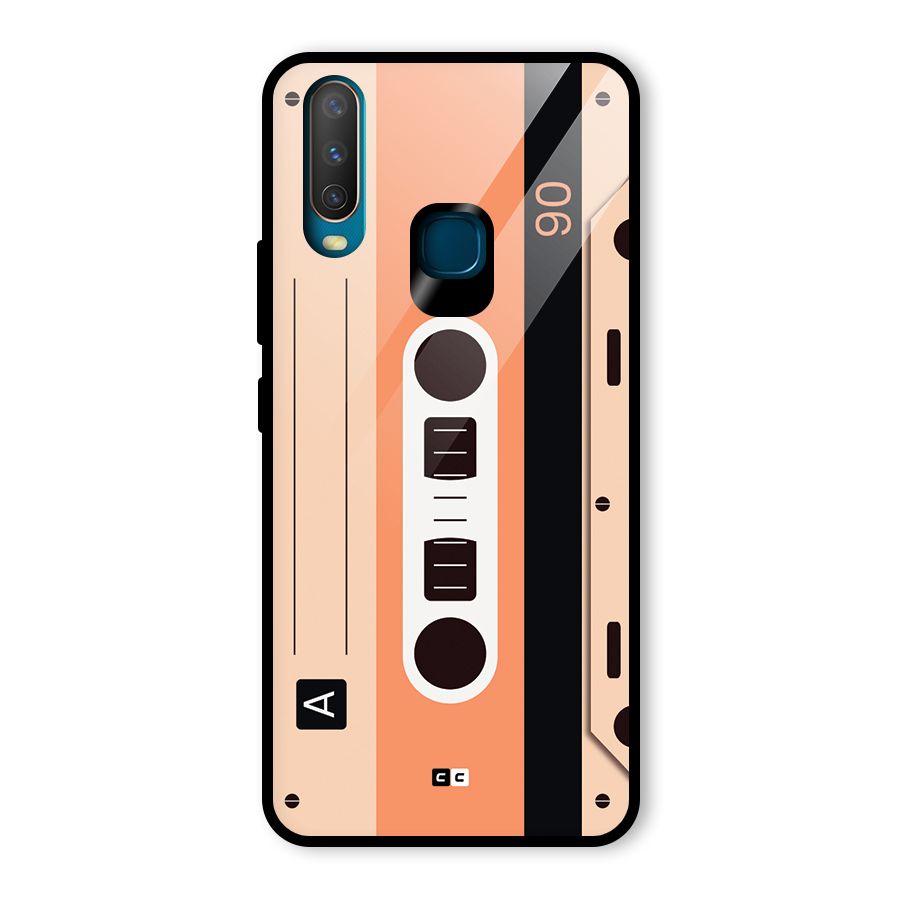 Retro Cassete Glass Back Case for Vivo Y15